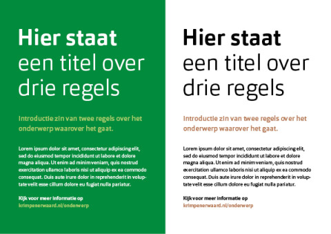 Templates huisstijl GK typo
